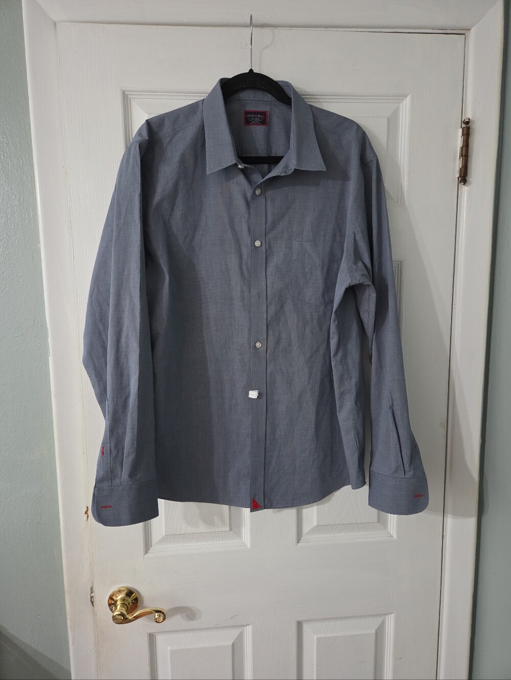 Untuckit Men's Wrinkle-Free "Pio Cesare" Long-Sleeve Shirt.  XXL